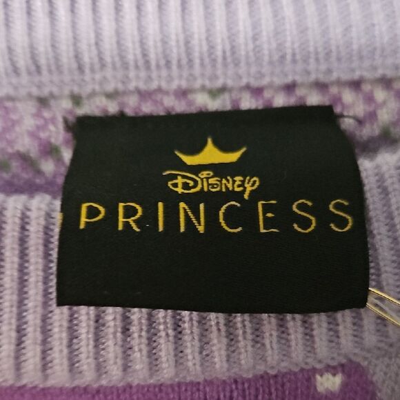 Lavender and Green Graphic Women's Sweater - Picture 2 of 6